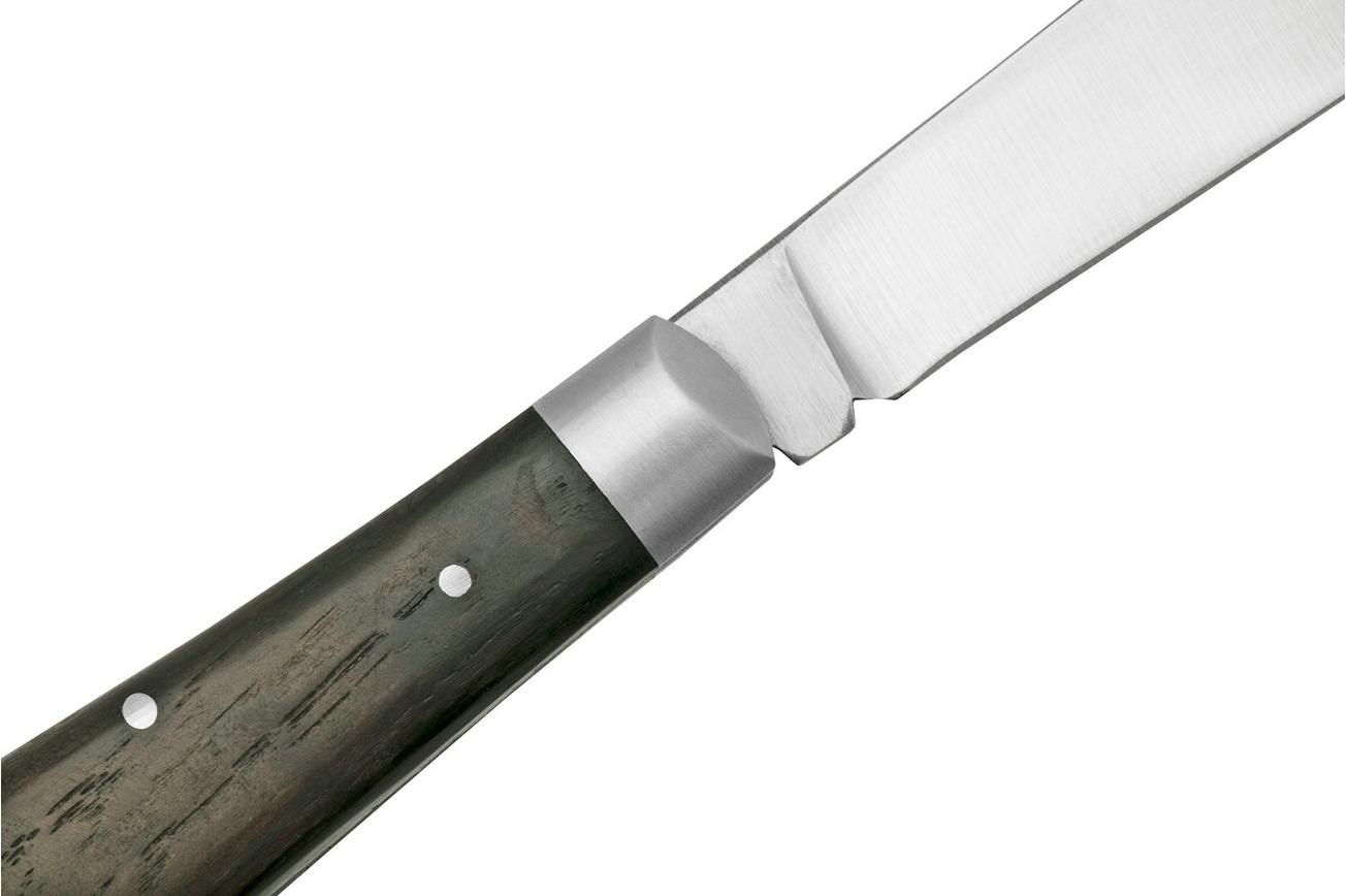 Otter Anchor Knife 171 ML Small Carbon, Smoked Oak, Stainless Anchor, zakmes