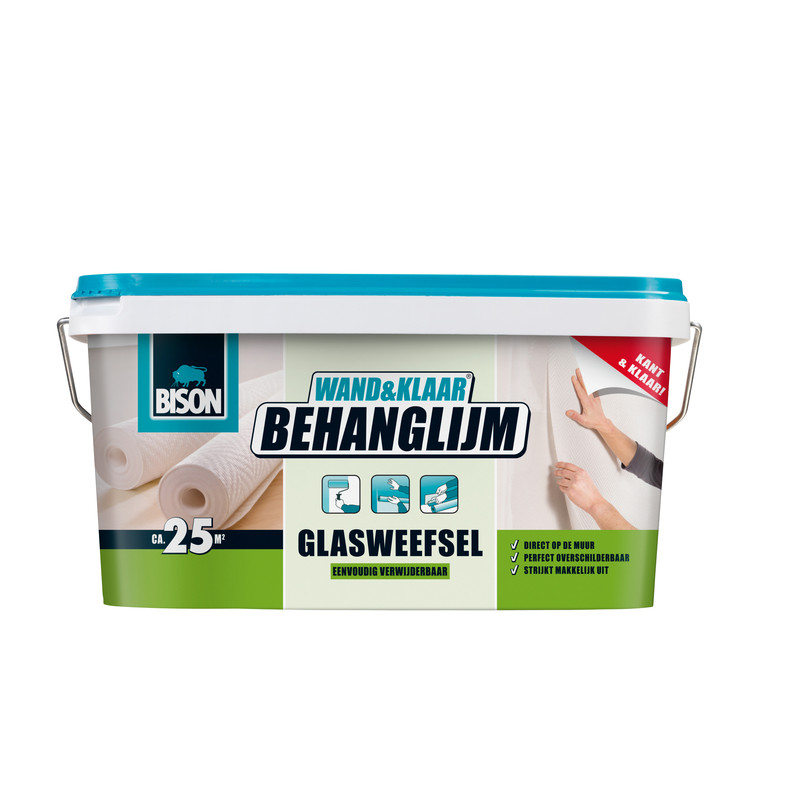 Bison Wand&Klaar behanglijm glasweefselbehang 5kg