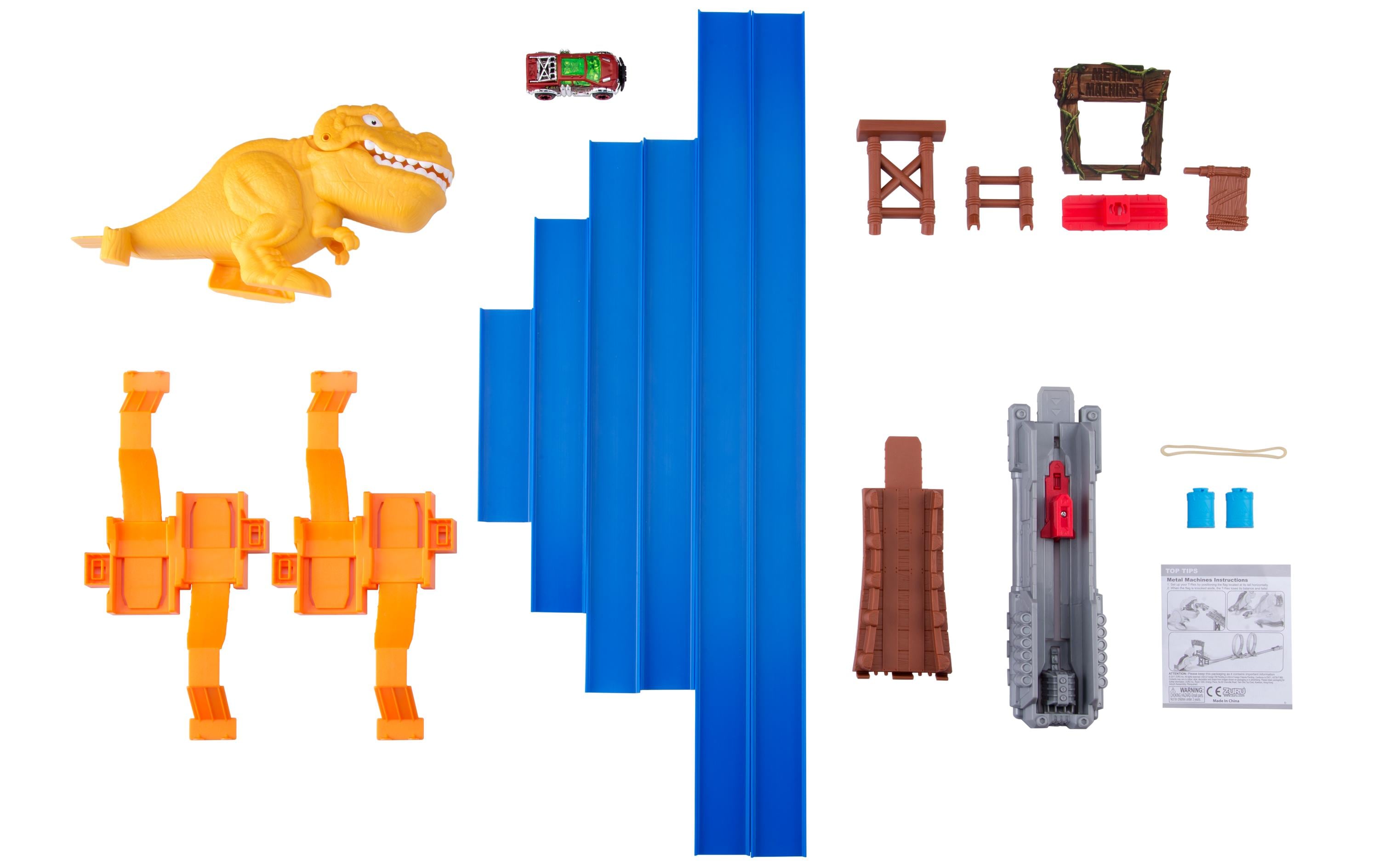 Metal Machines T-Rex AttackRennbahn-Spielset mit Dinosaurier