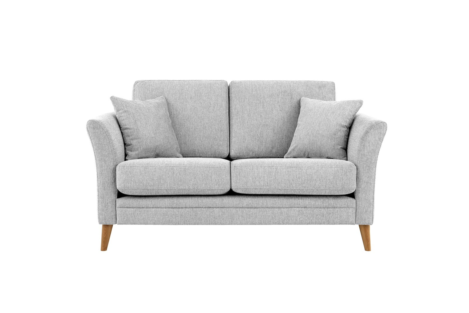 Eden 2,5-seter sofa Tekstil Brego 3 Grey med ben i eik natur (15137).