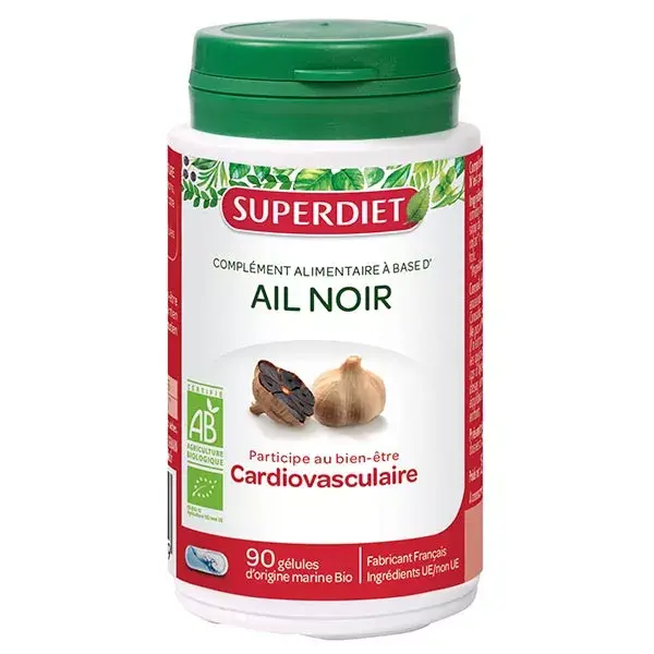Superdiet Alho Negro Orgânico 90 cápsulas