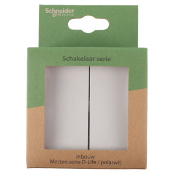 Schneider Merten D-Life inbouw serieschakelaar wit