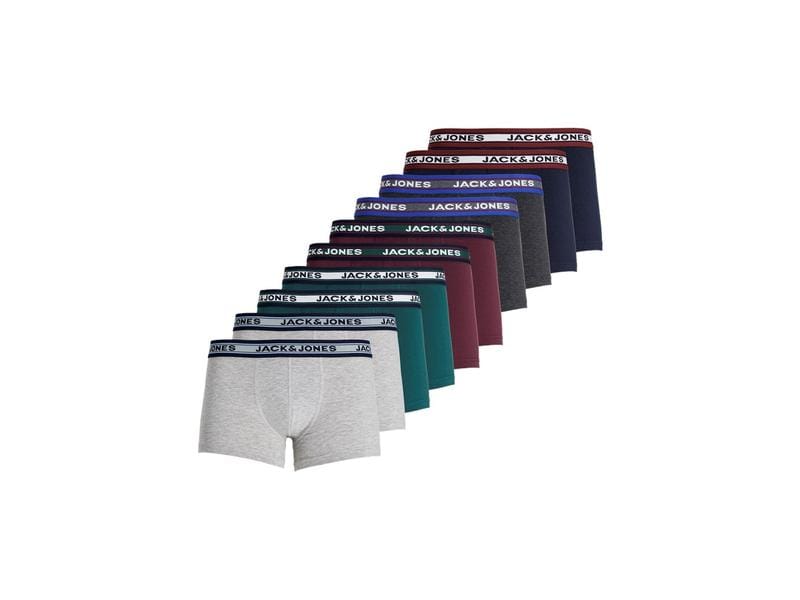 JACK&JONES Unterhosen Herren, 10-er Pack, Mehrfarbig, M Kurze Boxershorts