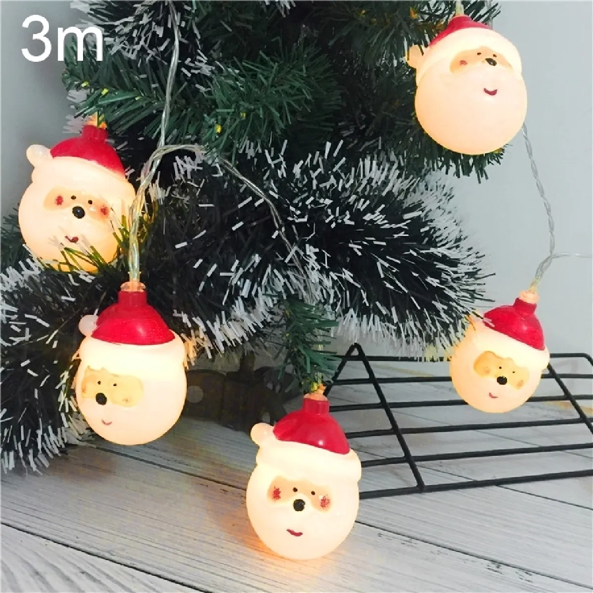 Wewoo LED Guirlande Père Noël 3m