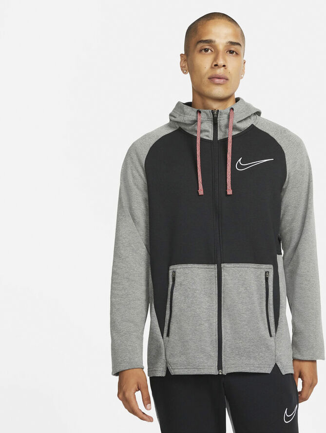 Nike Therma Fit Traeningshaettetroje Grå