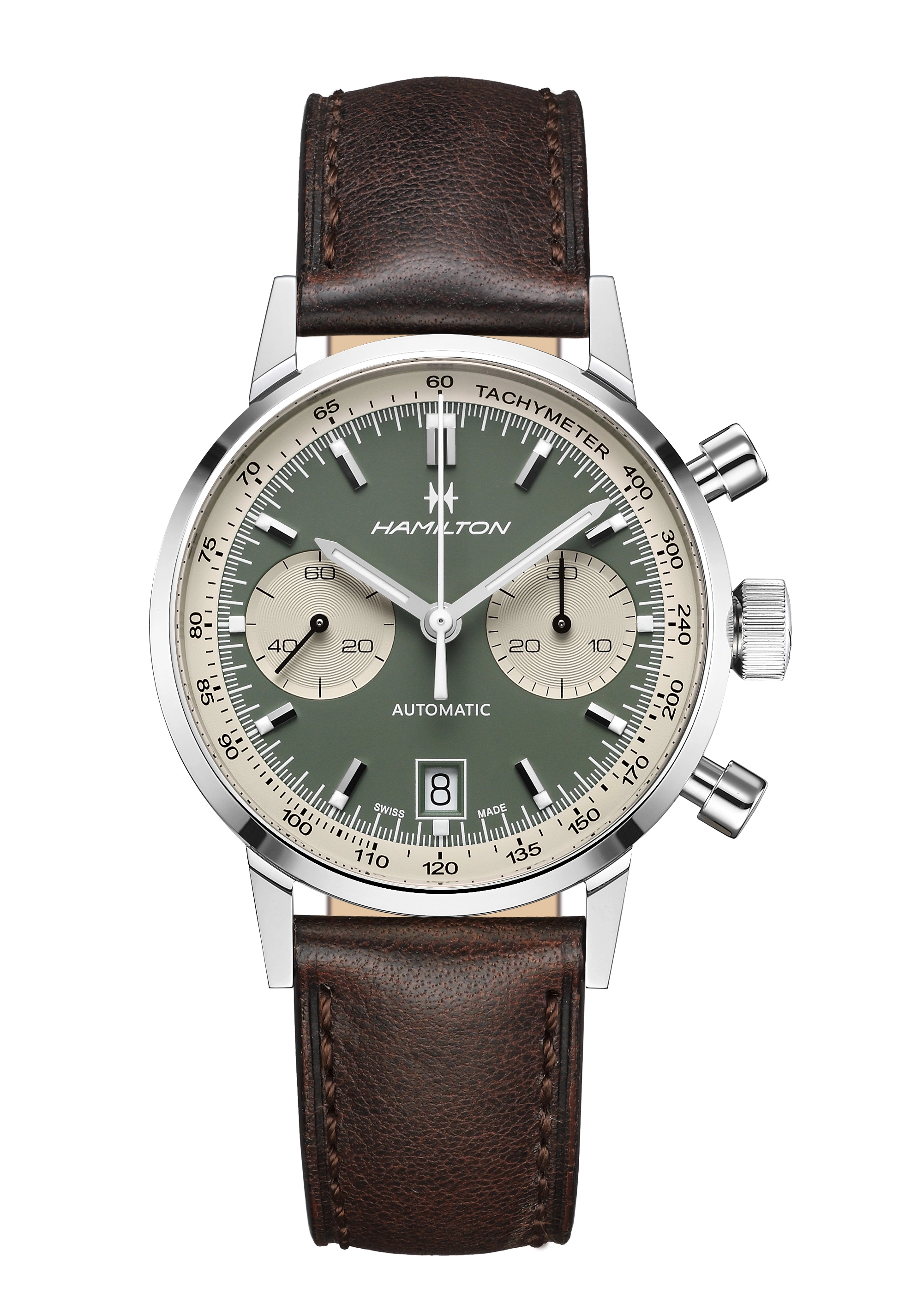 Hamilton Intra-Matic Automatik Herrenchronograph Braun