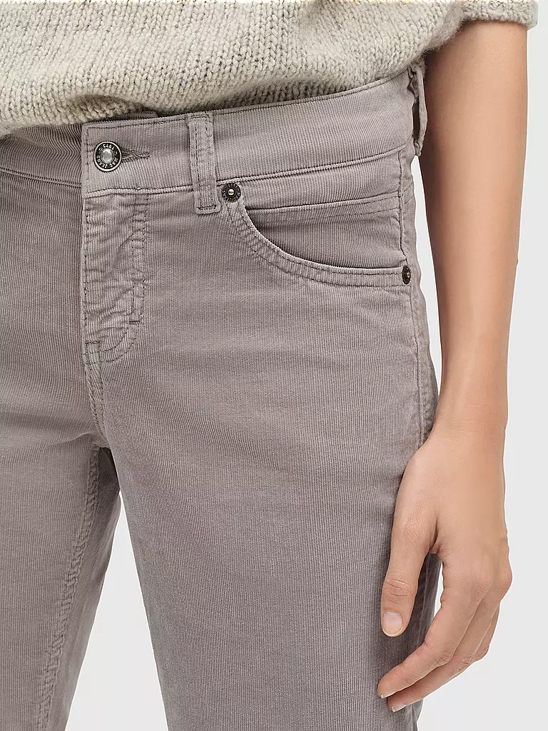 MAC Cordhose Slim Fit grau