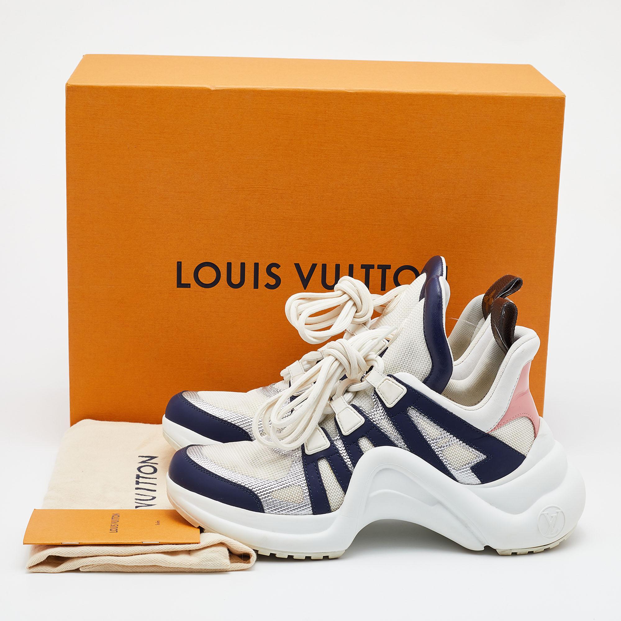 Louis Vuitton Multicolor Nylon and Leather Archlight Sneakers