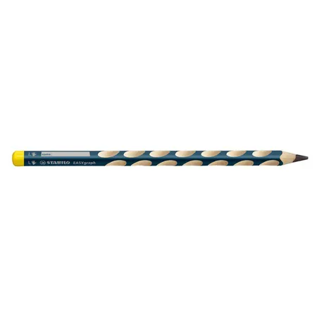 Ergonomischer Dreikant-Bleistift für Linkshänder - STABILO EASYgraph in petrol - Einzelstift - Härtegrad HB