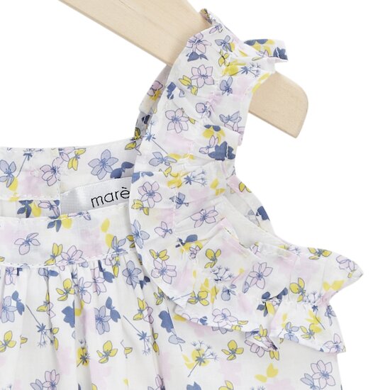 Robe à manches courtes   Lilas en fleur        de               Marèse