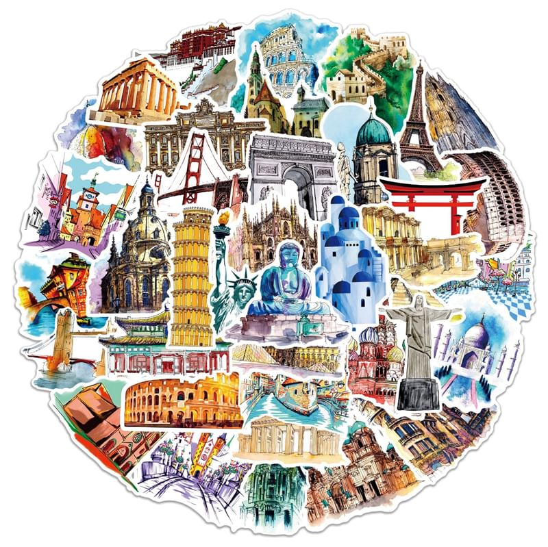 Milena - Reisarchitectuursticker