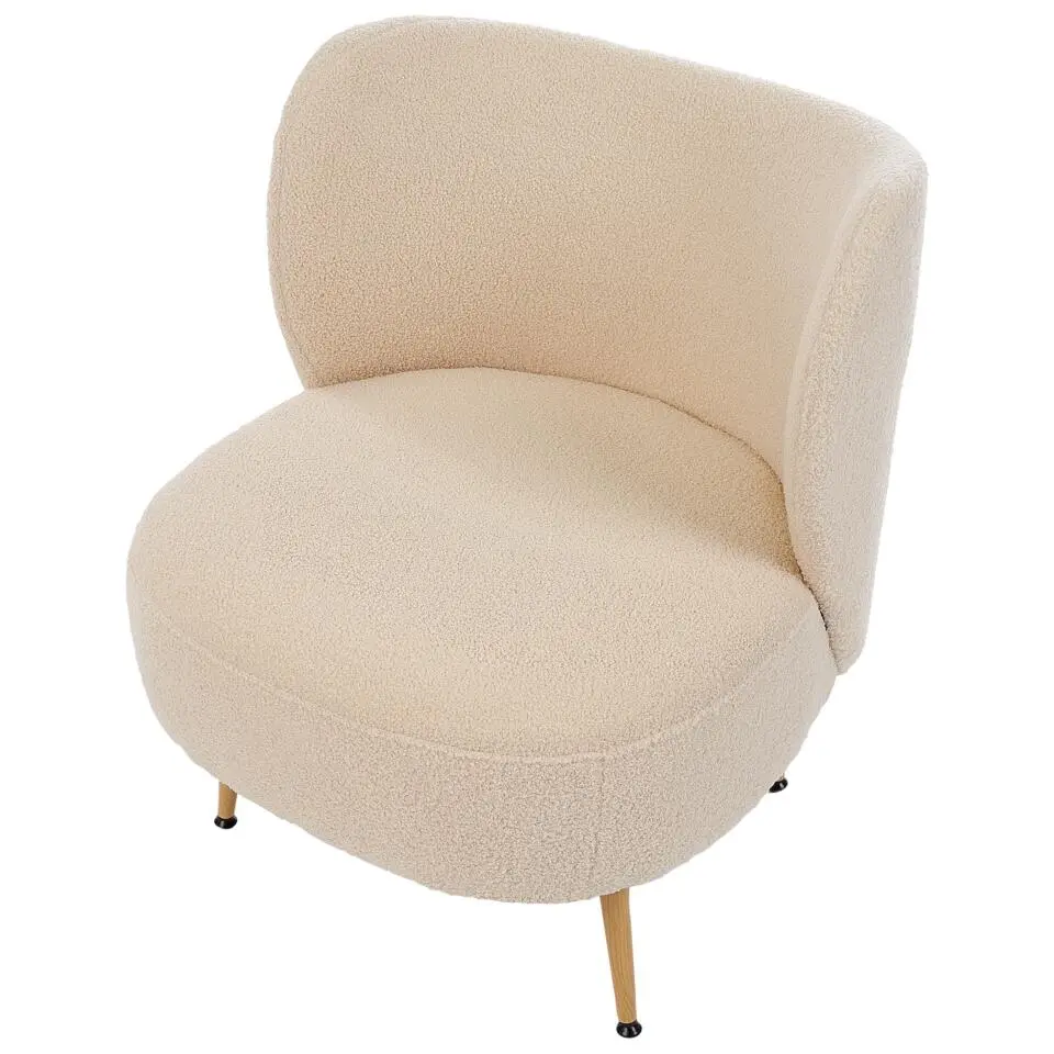 OTSBY II - Fauteuil - Beige - Bouclé