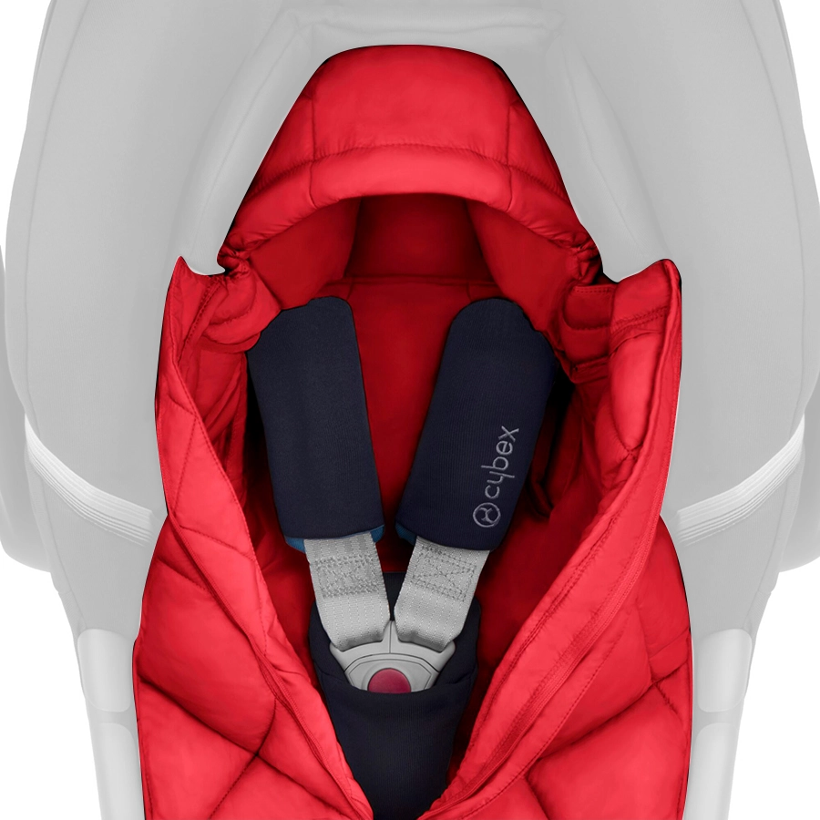 cybex GOLD Fußsack für Babyschalen Snogga Mini Hibiscus Red