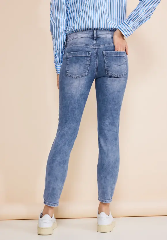 Slim Fit Jeans - light blue random wash
