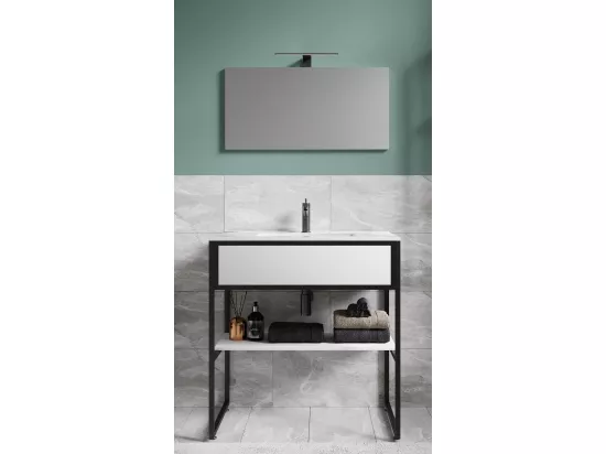 Meuble de salle de bains 3 pièces Bitila 80 V1