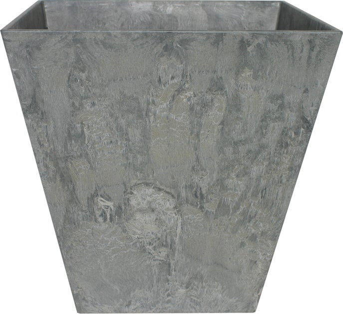 Artstone plantenbak Ella 30 x 30 cm grijs