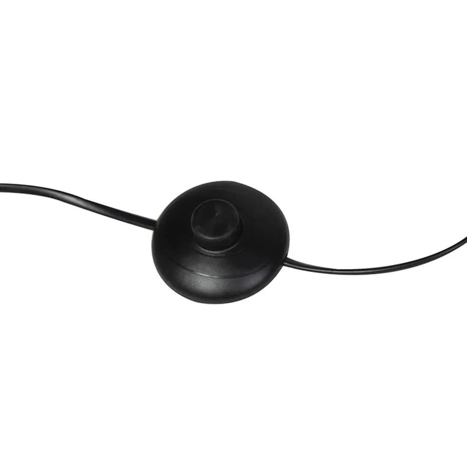 Qazqa vloerlampen tommy zwart e14
