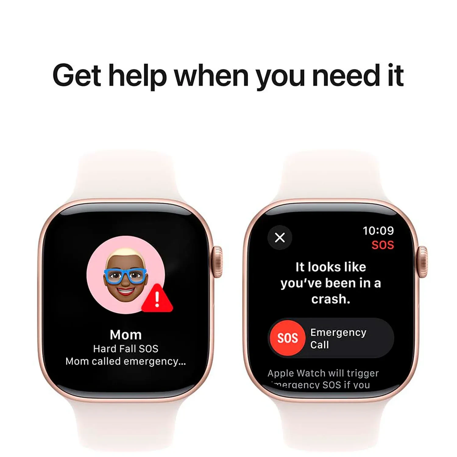 Apple Watch Series 10 GPS 46mm Rose Gold Aluminium Sport Band S/M MWWT3