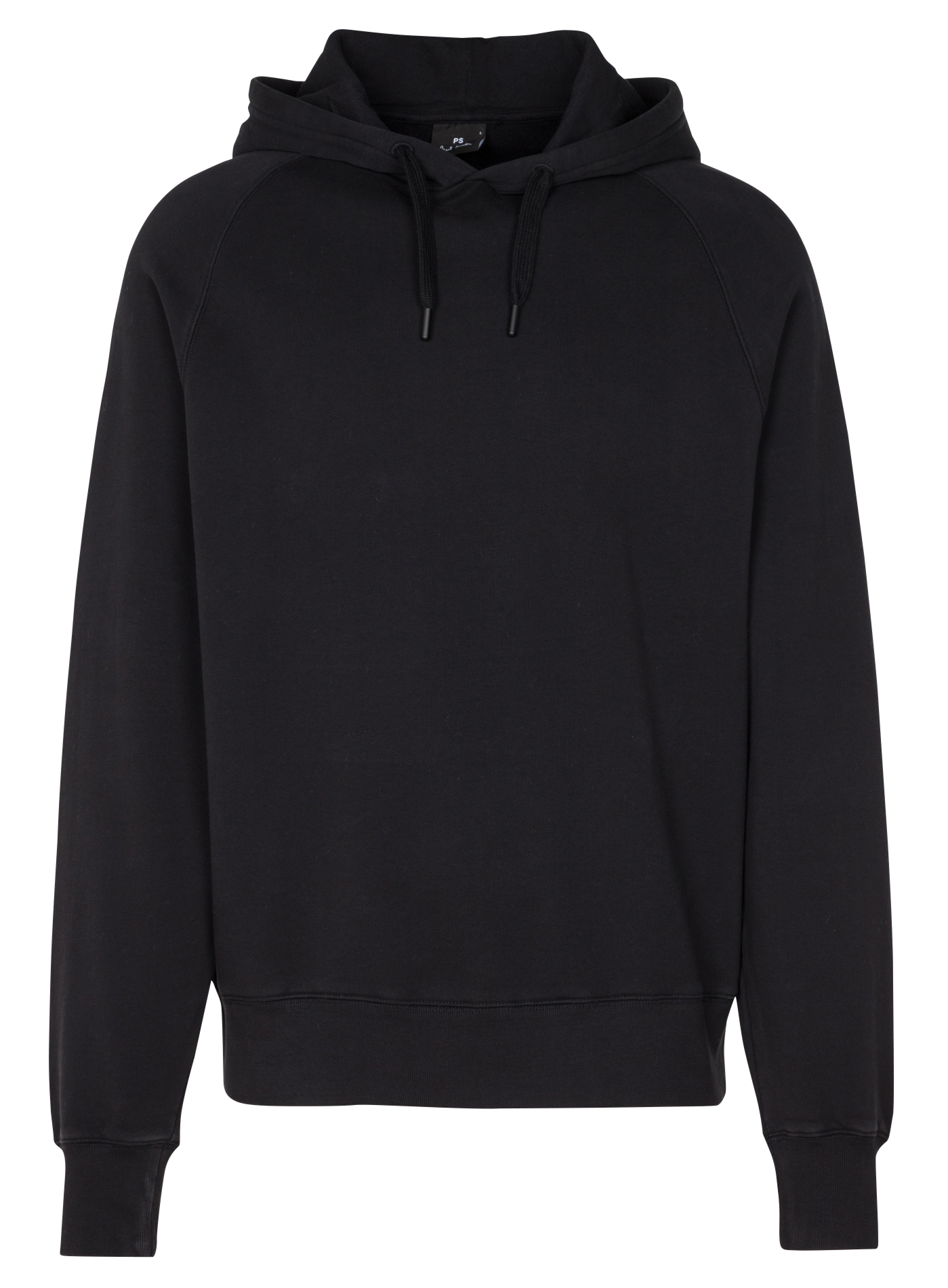 Sweat à capuche brodé en coton | Noir