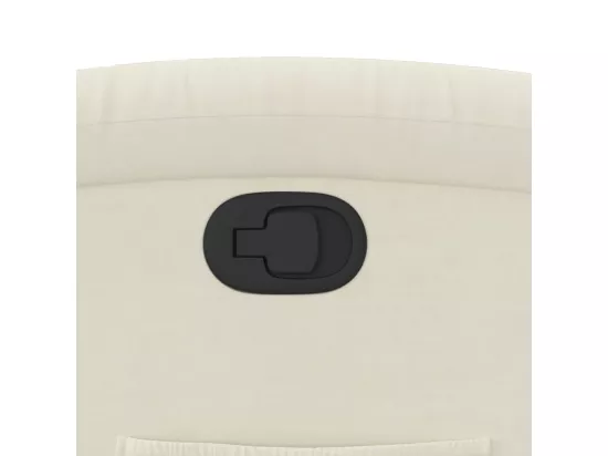 Fauteuil inclinable Crème Velours