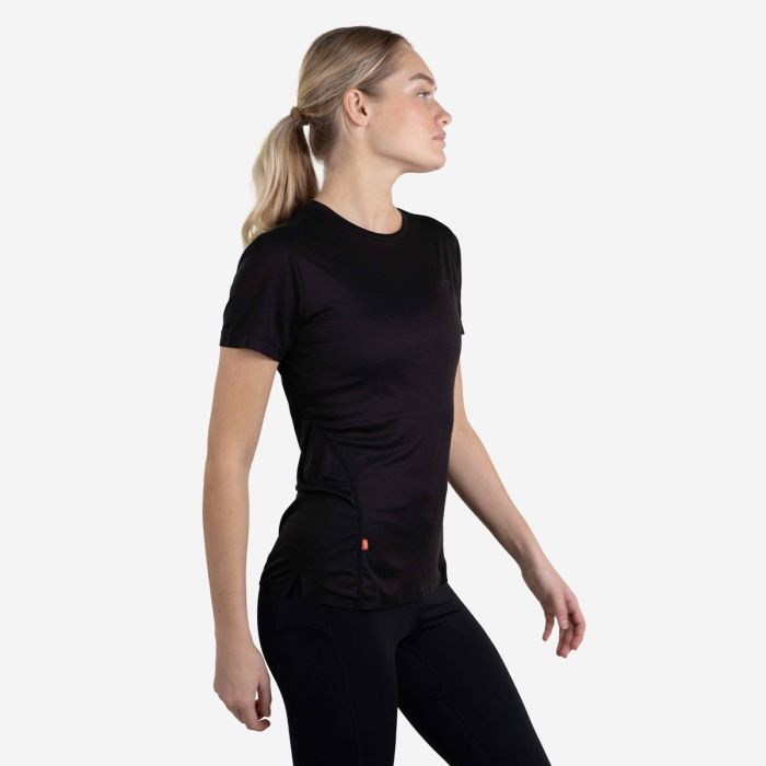 Lipati Dame T-shirts Strato AL Tee Regular Fit Sort