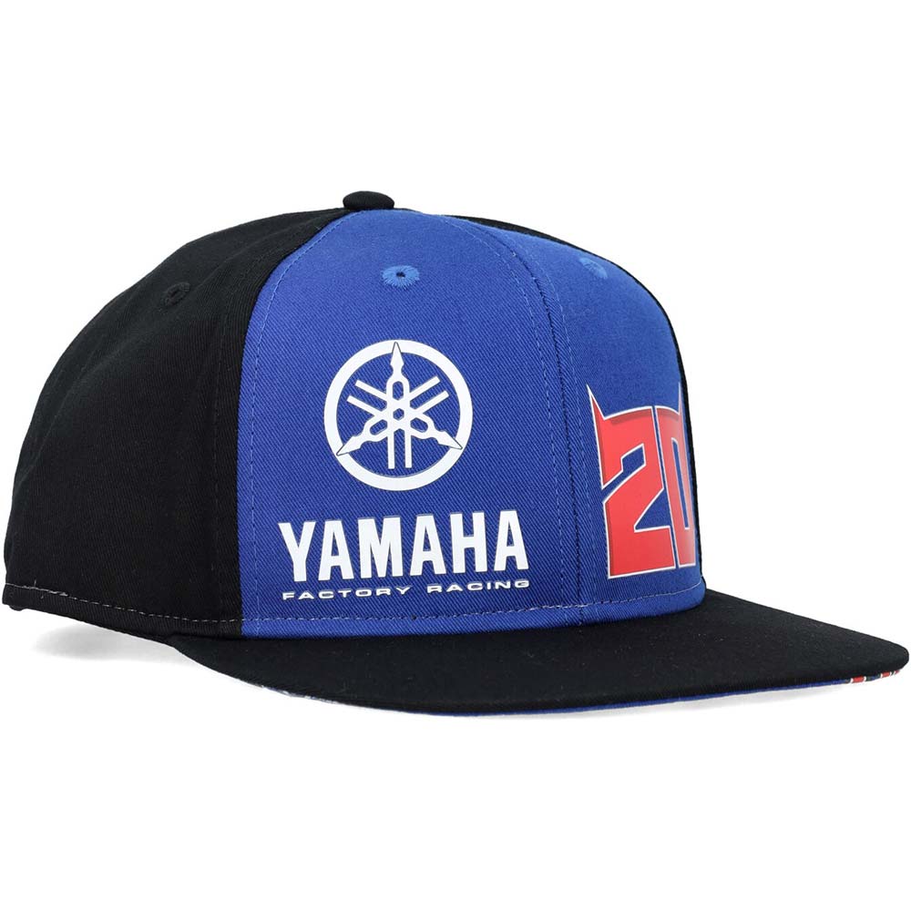 Fabio Quartararo - Casquette flat Dual FQ20 Yamaha Noir / Bleu / Rouge