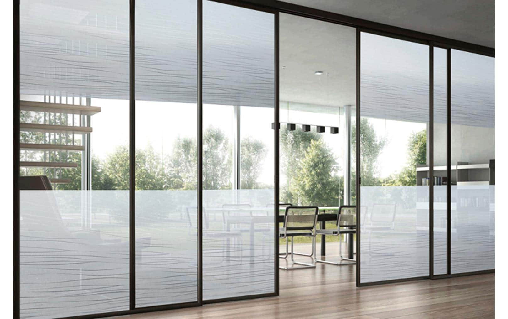 Fensterfolie Garbi 92 x 150 cm, EisblauStatisch haftende Fensterfolie