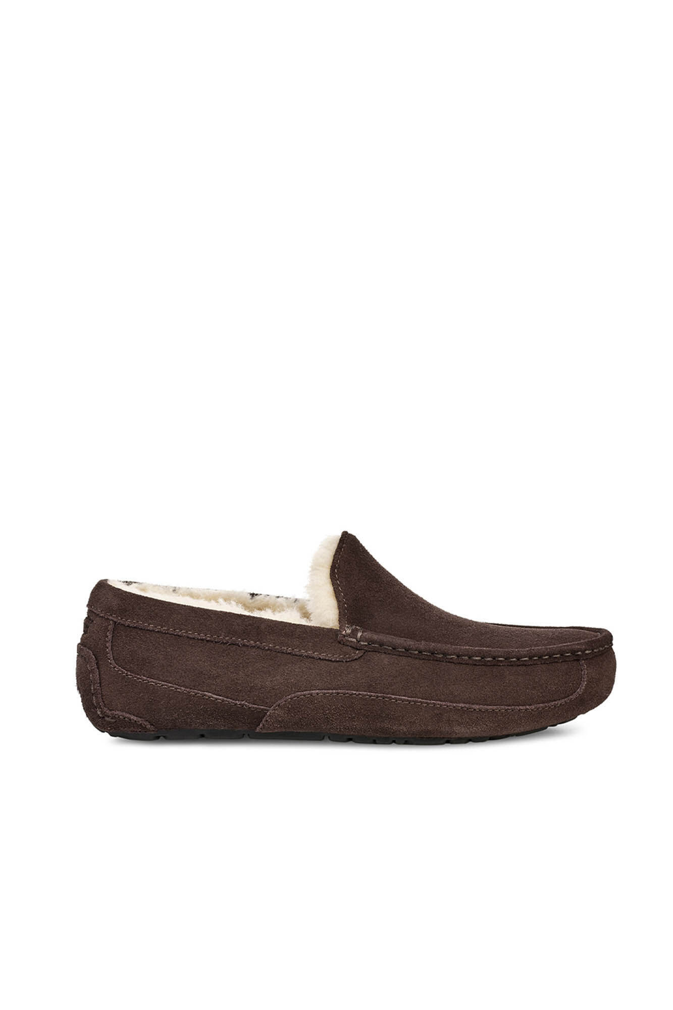 Pantufa fechada UGG Ascot em camurça. Marca: Marrom Escuro