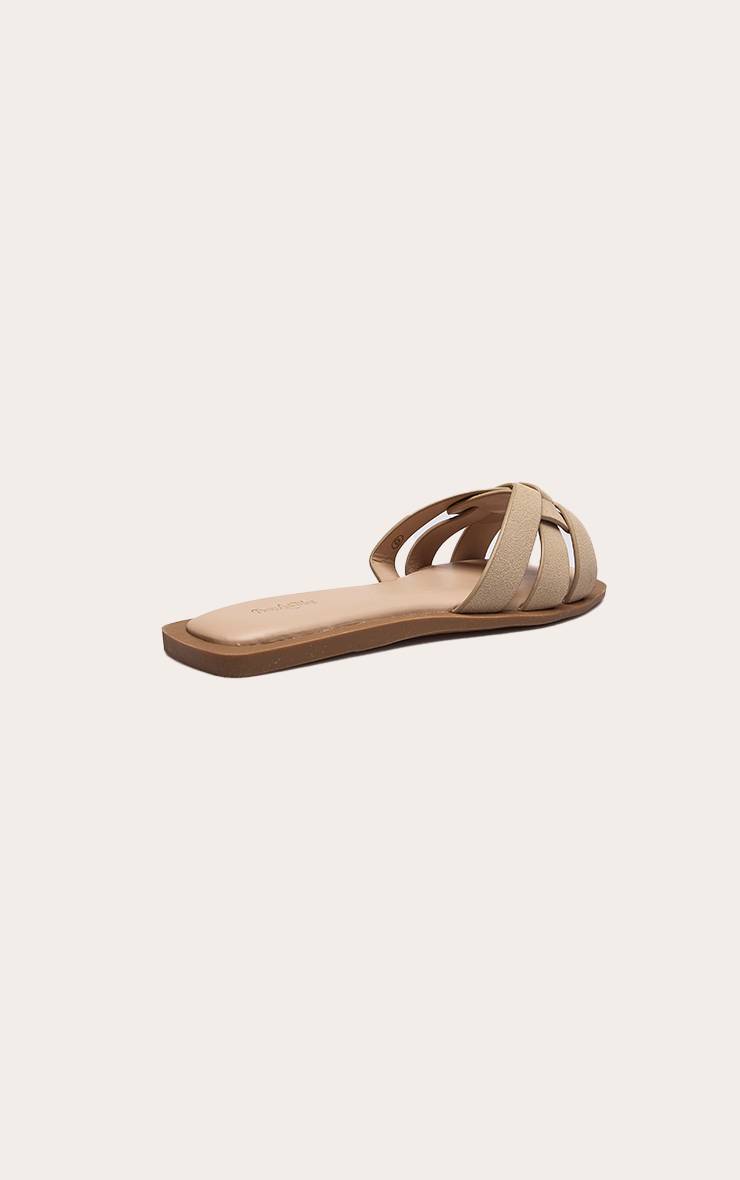 Sable Mule À Multiples Brides En Synthétique ALS