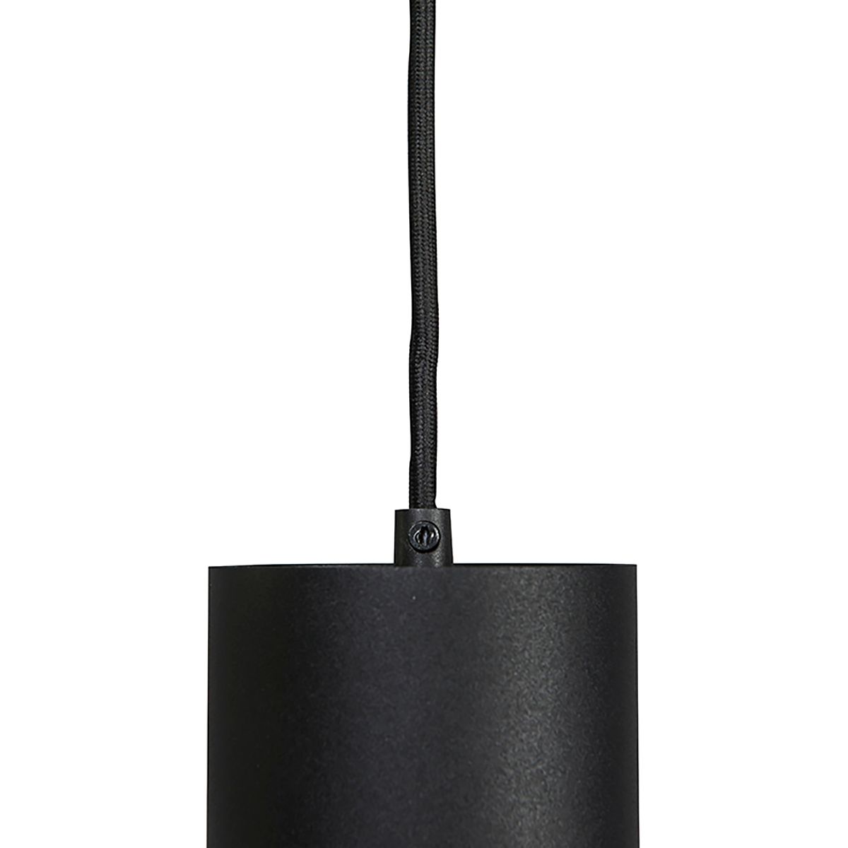 Design hanglamp zwart incl. rail adapter 1-fase - Slimline Tubo