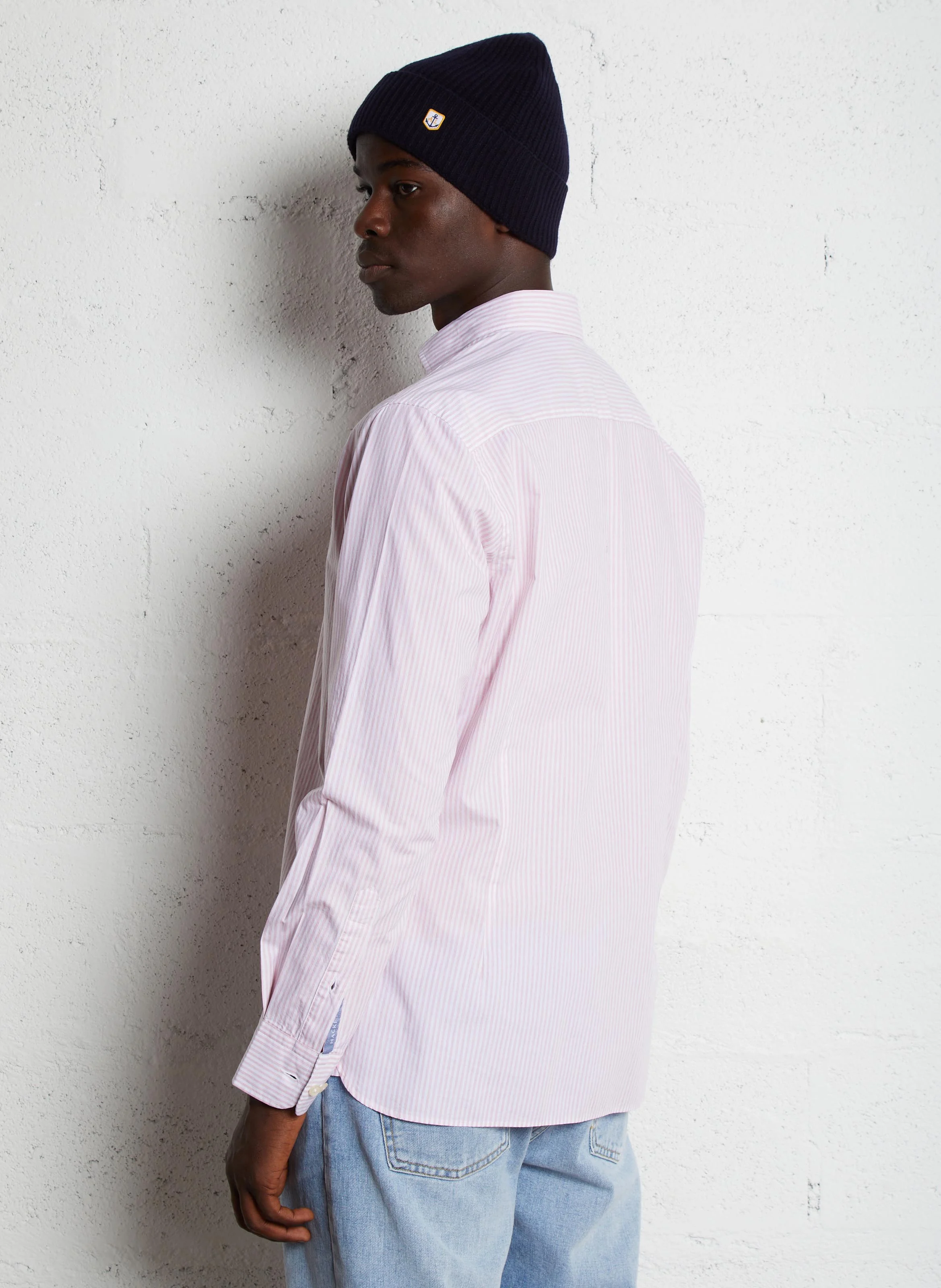 Chemise col classique regular-fit en coton | Multicolore