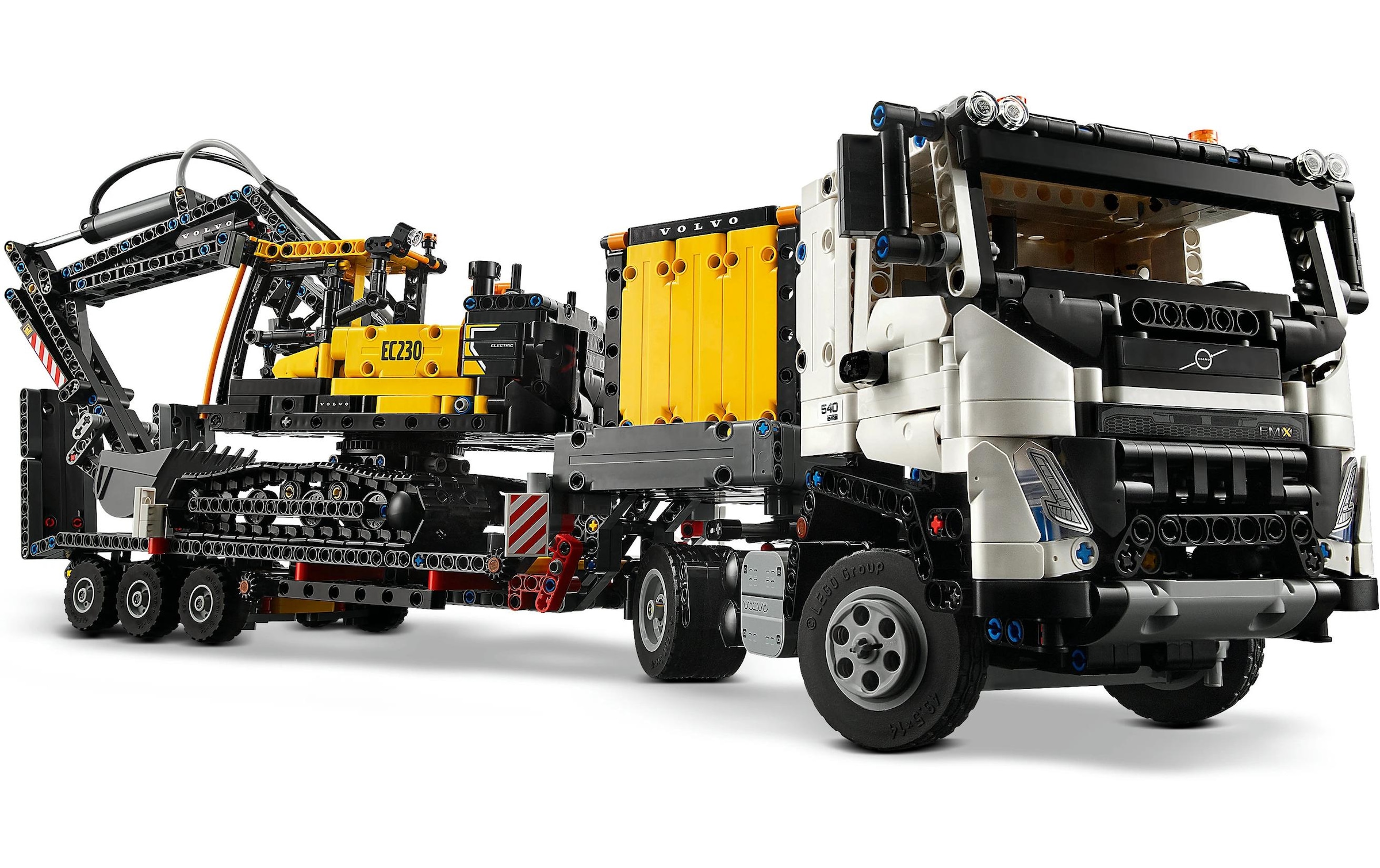 LEGO® Konstruktionsspielsteine »Technic Volvo FMX LKW mit EC230 Electric Raupenbagger 42175«