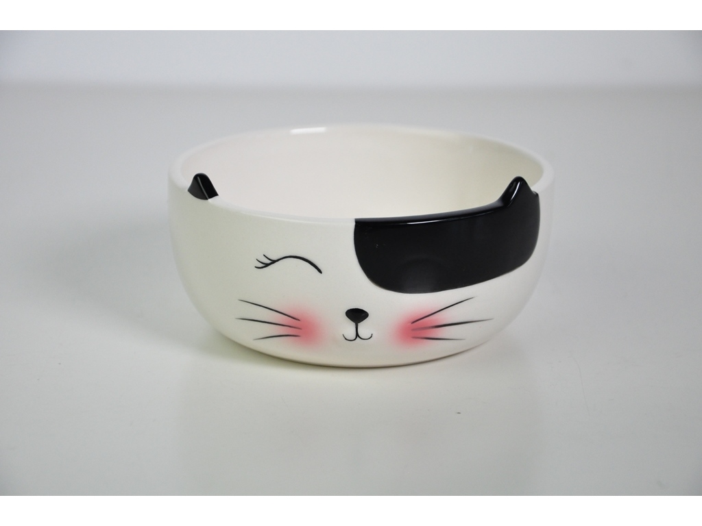 TAÇA PORCELANA ACTUEL GATO 12CM