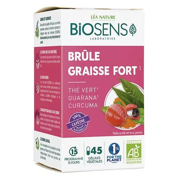 Biosens Strong Fat Burner Orgânico 45 Cápsulas Vegetais