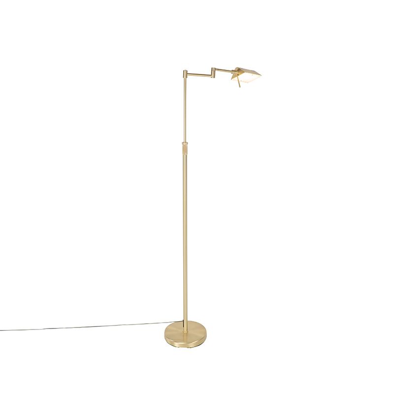 Vloerlamp messing incl. LED met touch dimmer - Notia