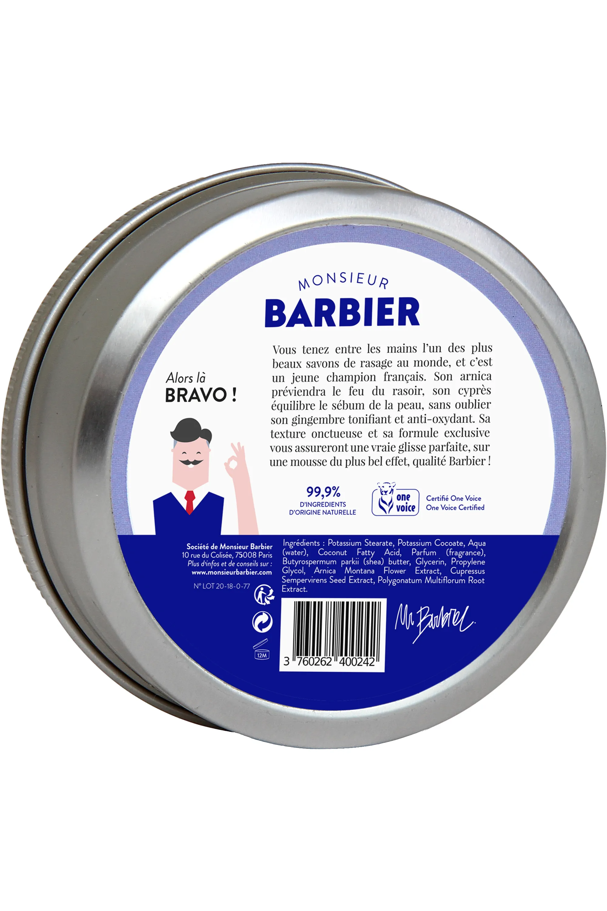 Monsieur Barbier Savon de rasage Better Shave-150 ml