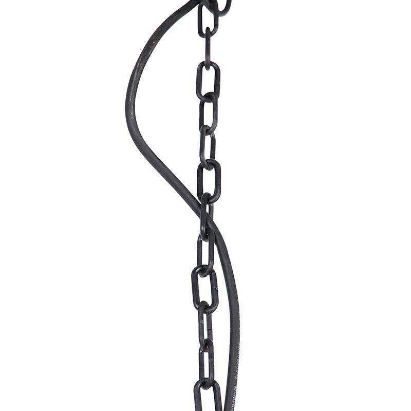 Klassieke buiten hanglamp zwart IP44 - Capital