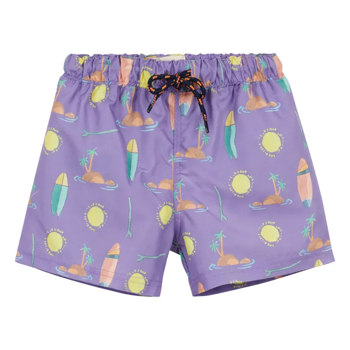 Arsène et Les Pipelettes Short de Bain Frankly | Violet