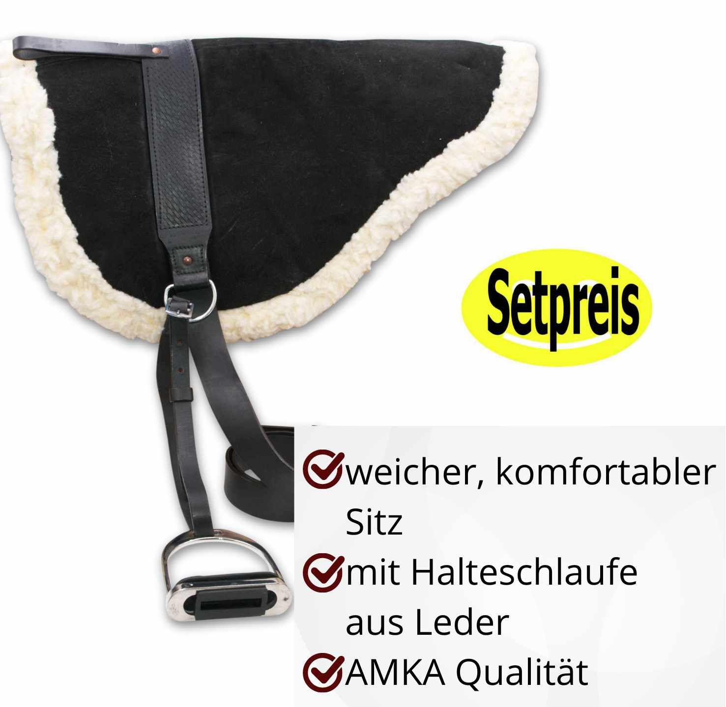 AMKA Leder Bareback Pad