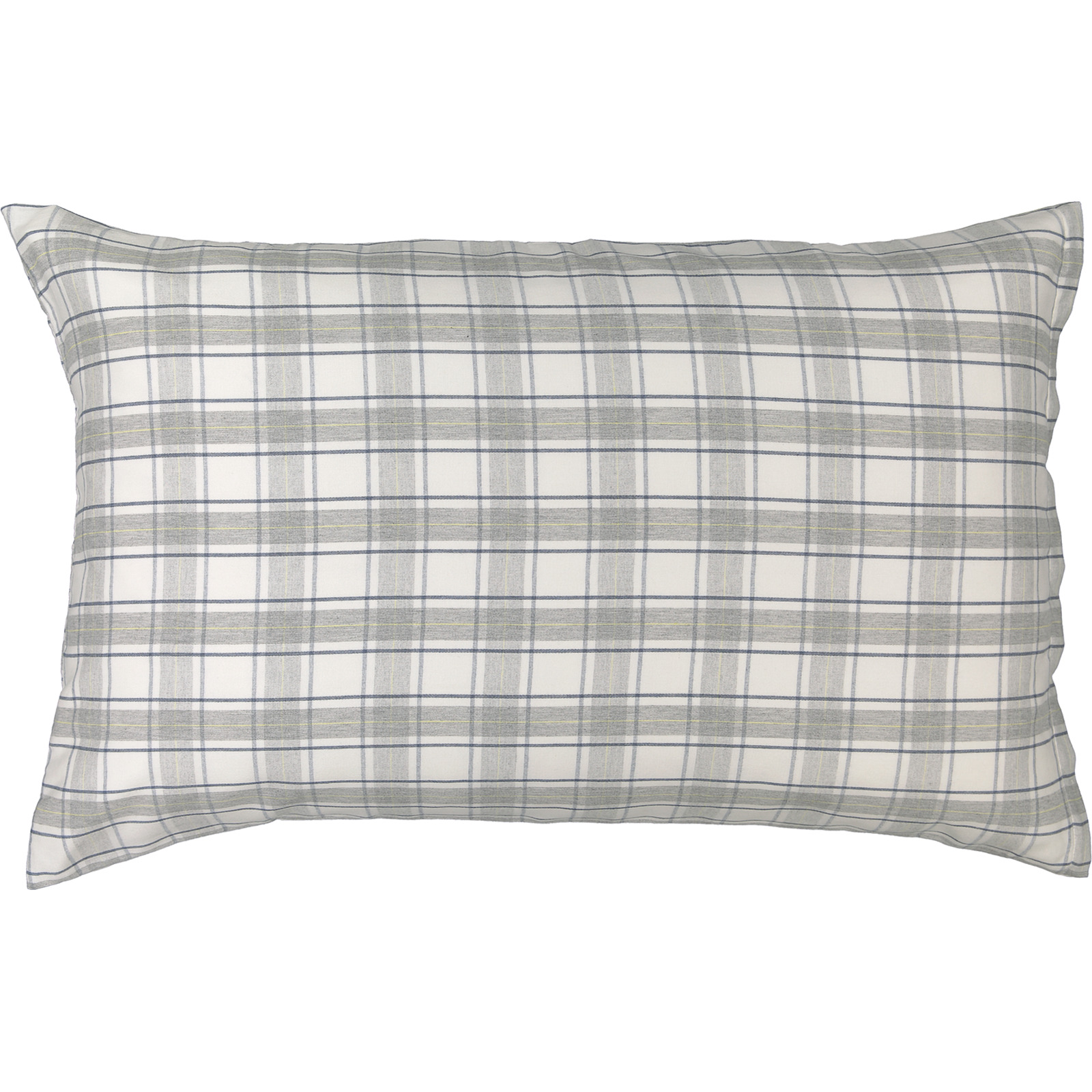 Bettwäsche grau weiss kariert 160x210 65x100 Bettanzug Nord