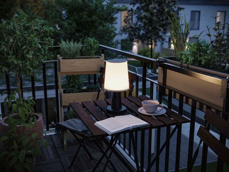 Paulmann Akku-Tischleuchte Solar LED Ilanga Wiederaufladbare Tischleuchte mit integriertem Solarpanel