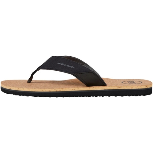 Jack & Jones - 12203967 JFWRITCHIE CORK SANDAL ASPHALT Negro