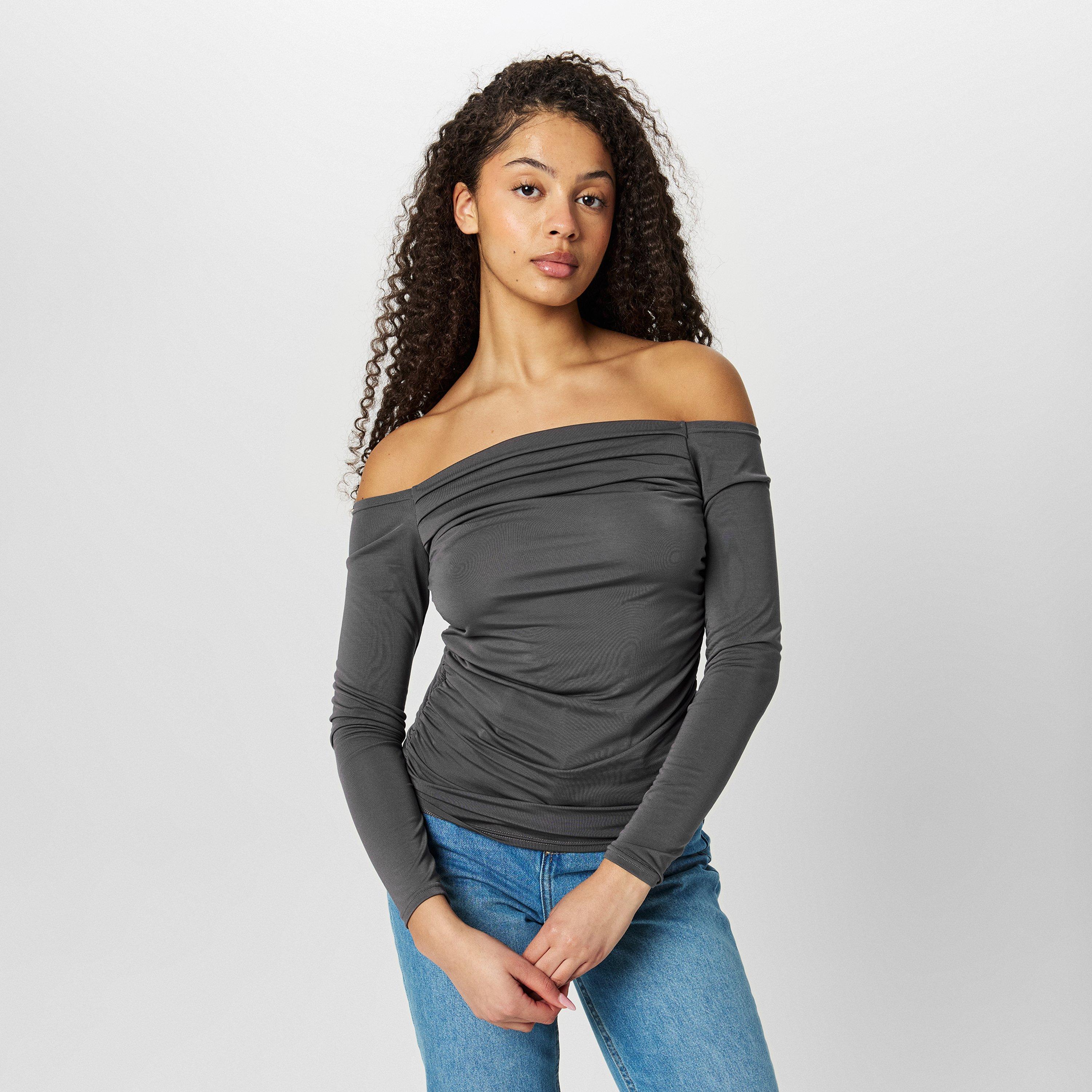 Jack Wills Ruched Long Sleeve T Shirt