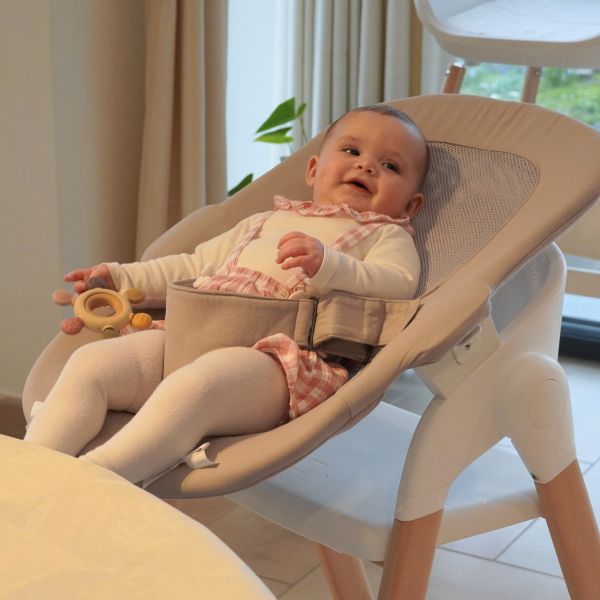 Bo Jungle Grow With Me Bouncer - Pure White