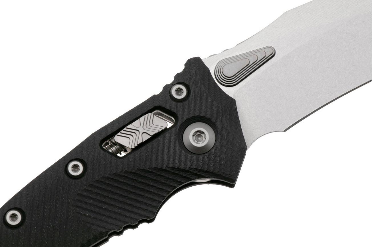 Microtech Amphibian 137RL-10FLGTBK, Stonewashed M390MK, Fluted Black G-10 zakmes