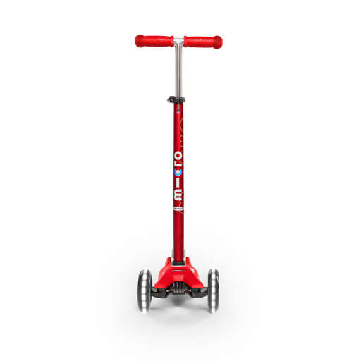 Patinete Infantil Maxi Micro Deluxe Rojo Led
