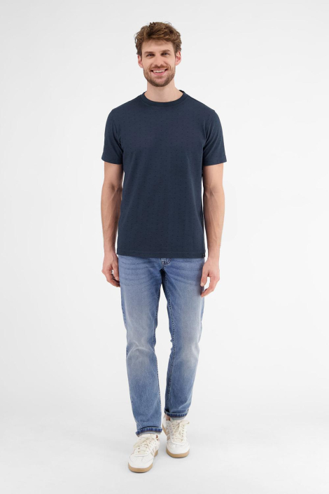 Lerros blauwe heren t-shirt