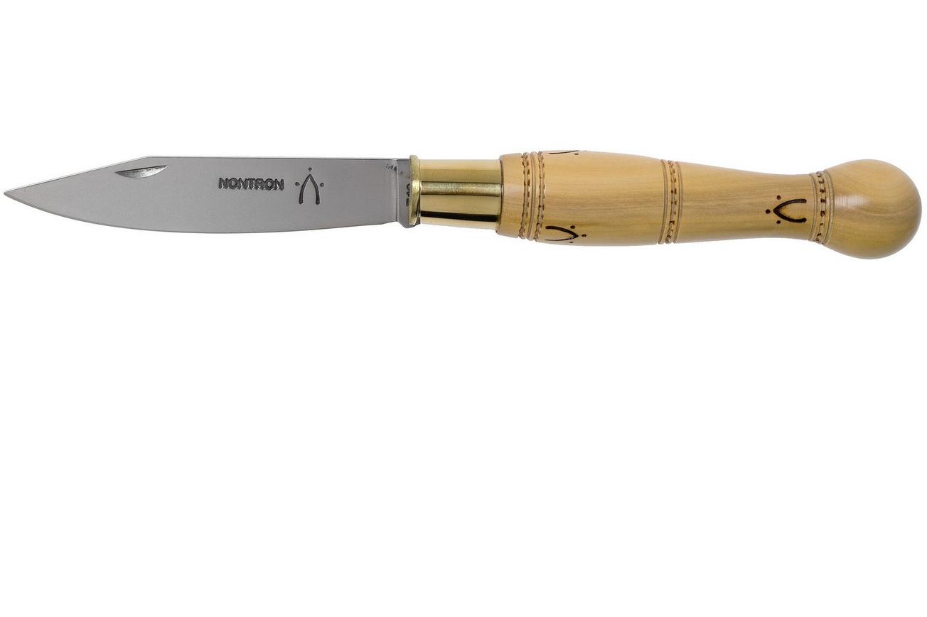 Nontron No. 22 Turning Ferrule, Boxwood, ball shape NN22BO zakmes