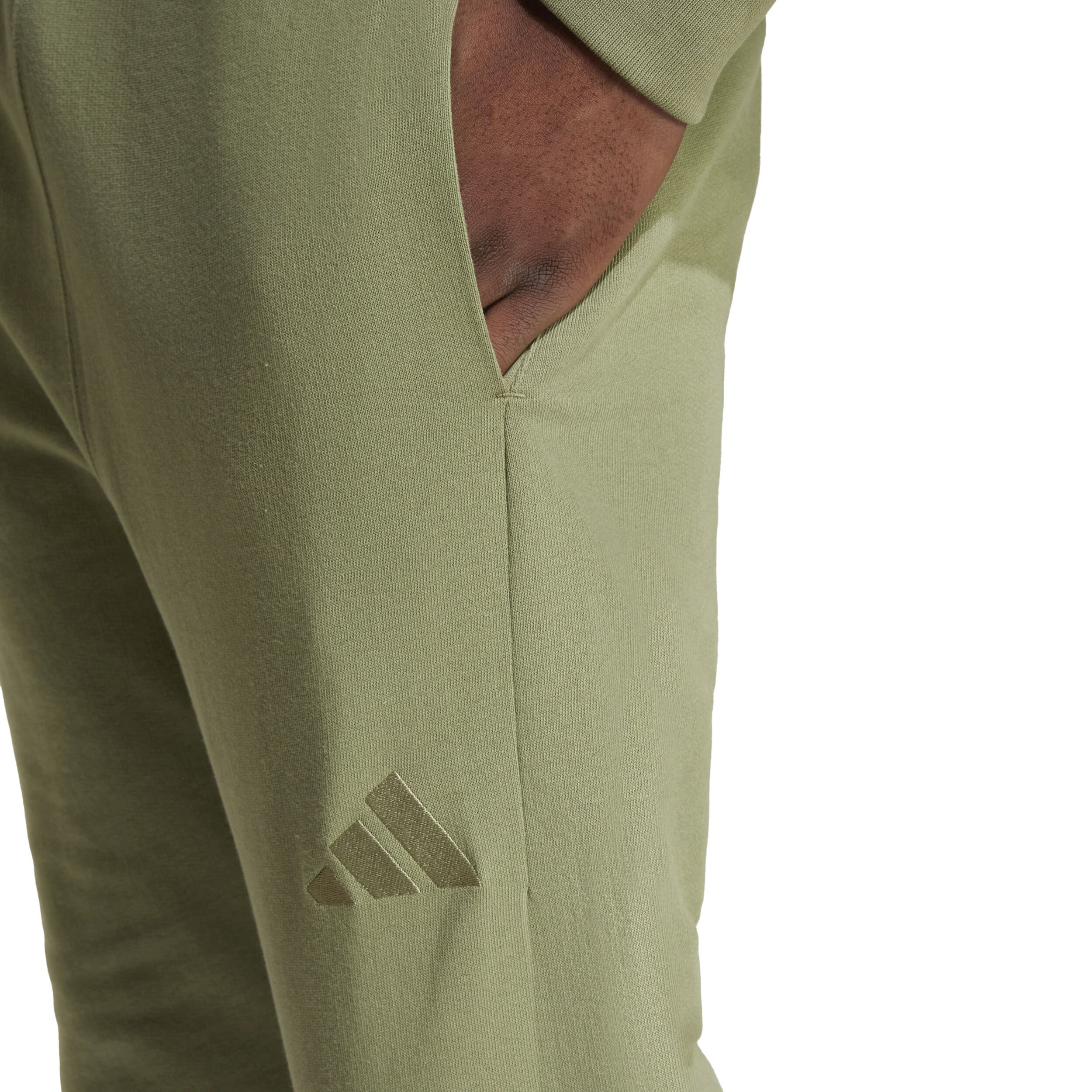adidas All SZN French Terry Regular Pantalon Survêtement Hommes - Sauge