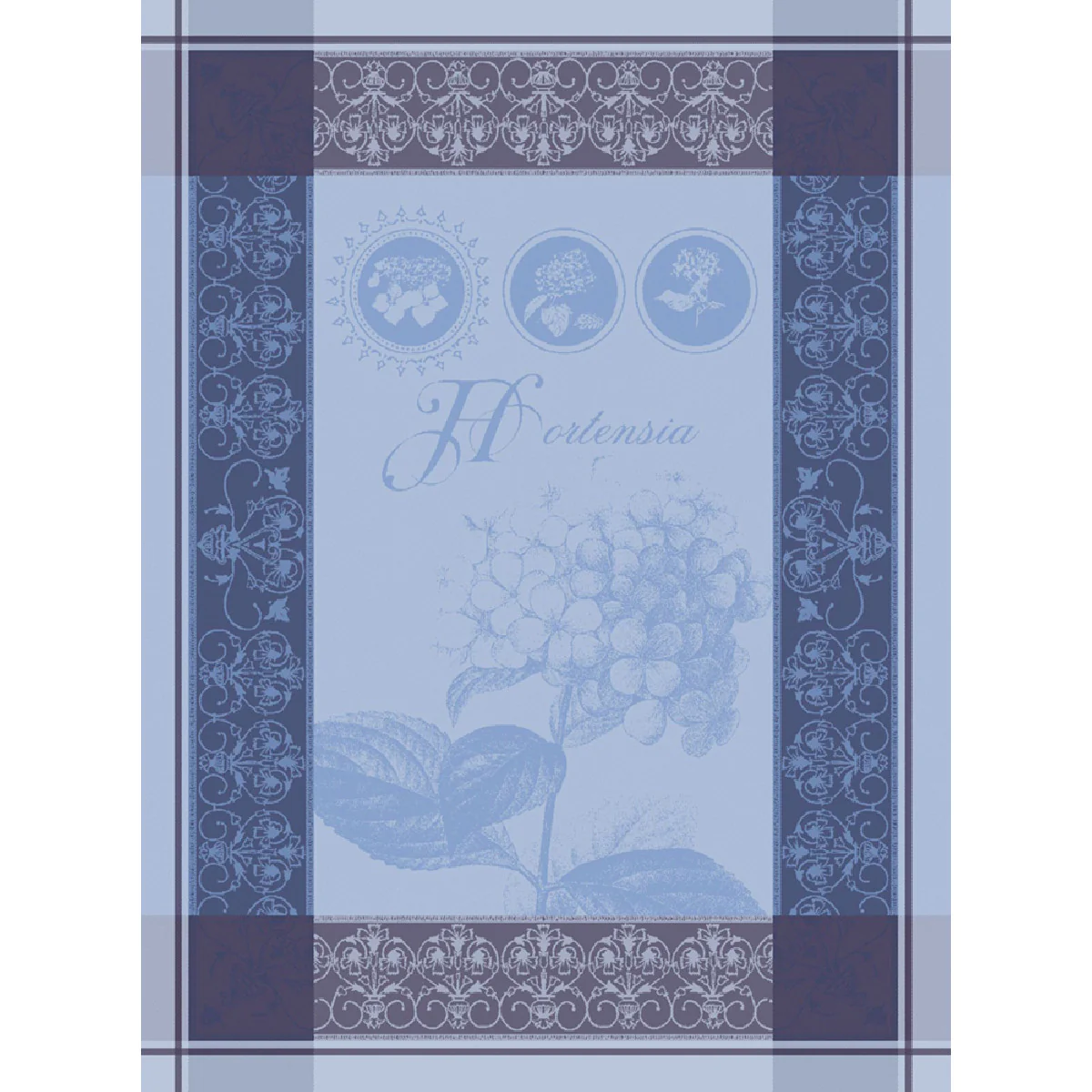 Torchon pur coton bleu 56x77 Garnier Thiebaut